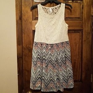 Lace top dress